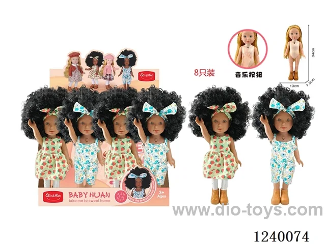 13 inch vinyl PS injection body doll with IC (8pcs)2 mixed