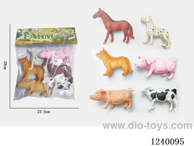 6pcs farm animals