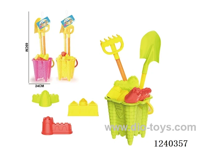 Beach Toys 6PCS (Rose/Yellow/Green)