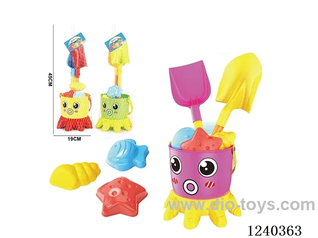 Beach Toys 6PCS (Rose/Yellow/Green)