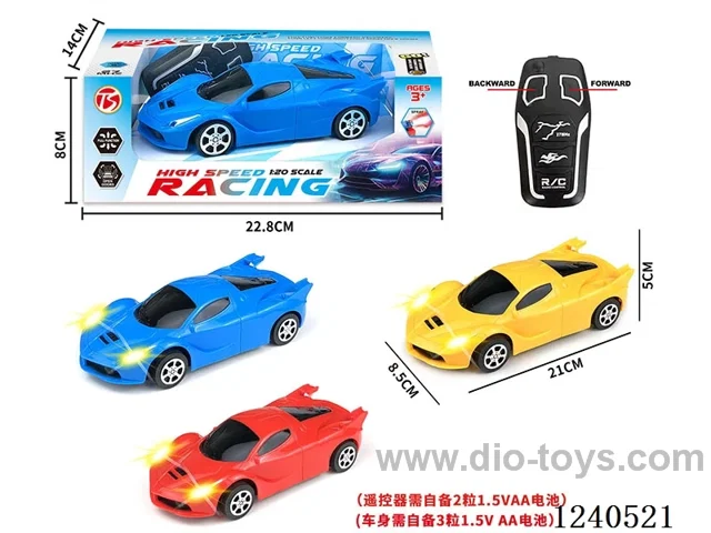 2ch rc car with light not included battery