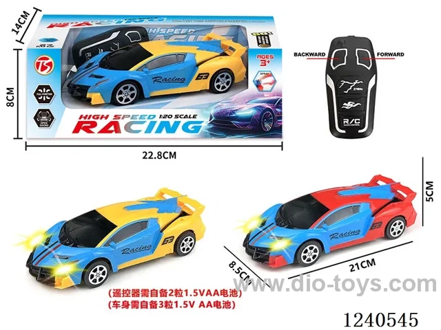 2ch rc car with light not included battery