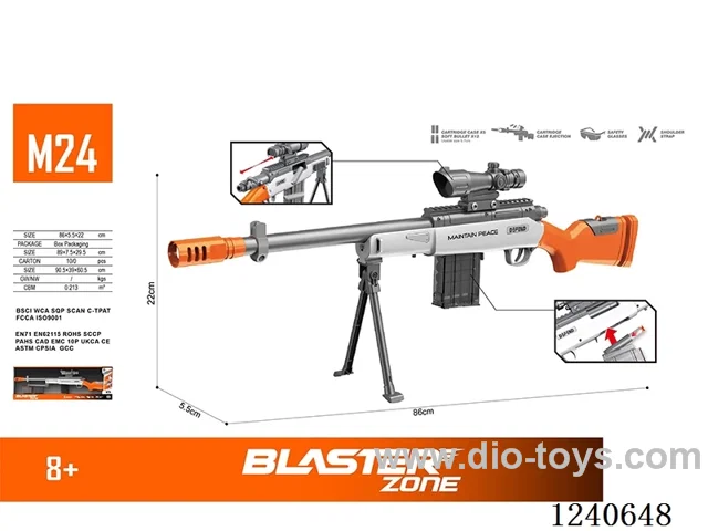 M24 Alloy Manual Shell Hopscotch Softball Guns