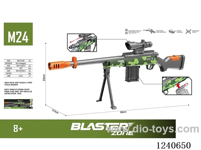 M24 Alloy Manual Shell Hopping Softball Guns