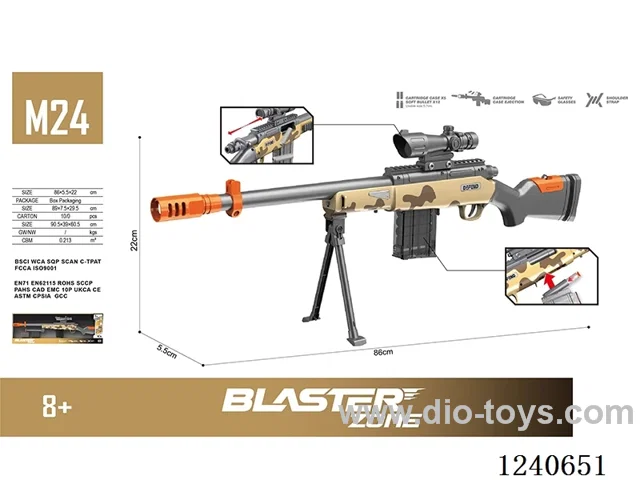 M24 Alloy Manual Shell Hopping Softball Guns Softball Guns