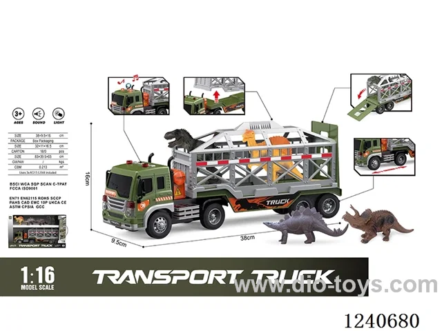 1:16 Inertia Dinosaur Trailer Set W L/M included battery