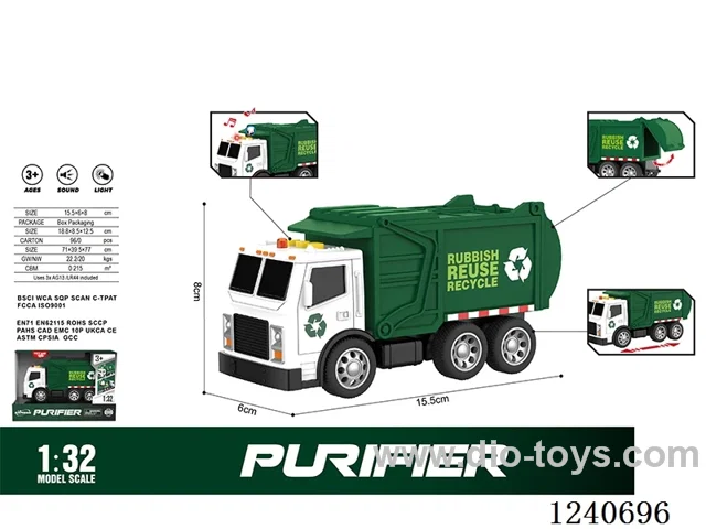 1:32 Inertial Box Sanitation (Green) W L/M included battery