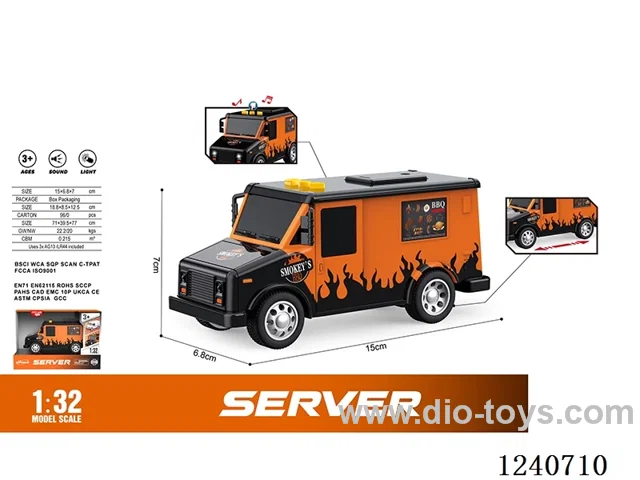 1. 32 Inertial Hamburger Truck W L/M included battery