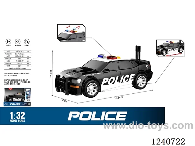 1:32 Inertia American Police Car W L/M included battery
