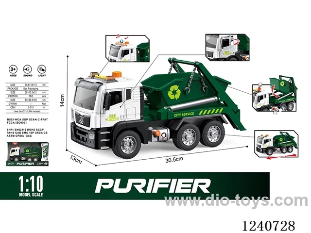 1:10 Inertial Sanitation Vehicle (door opening ,pumping) W L/M included battery