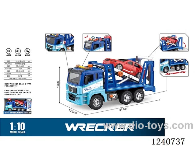 1:10 Inertia trailer (door opening ,pumping) W L/M included battery
