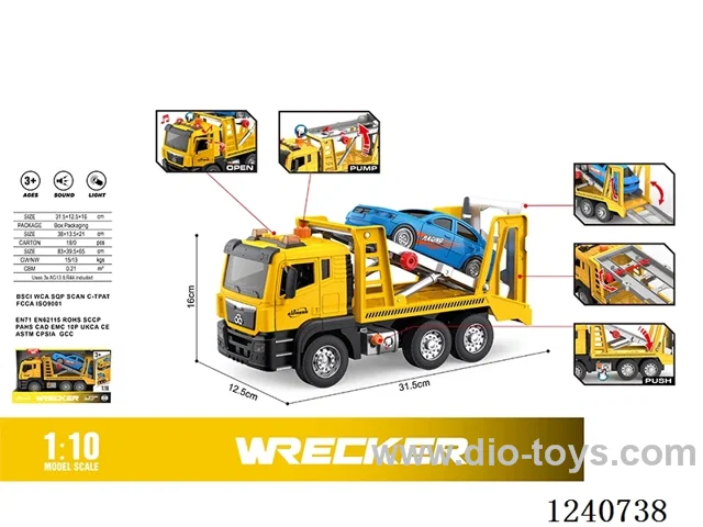 1:10 Inertia trailer (door opening ,pumping) W L/M included battery