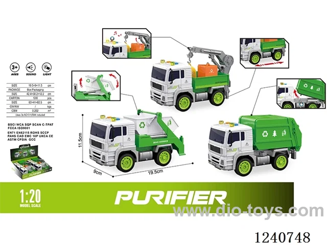 1:20 Inertia 6PCS Sanitation Vehicle Series W L/M included battery