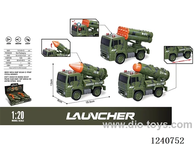 1. 20 Inertia 6PCS Military Vehicle Series W L/M included battery