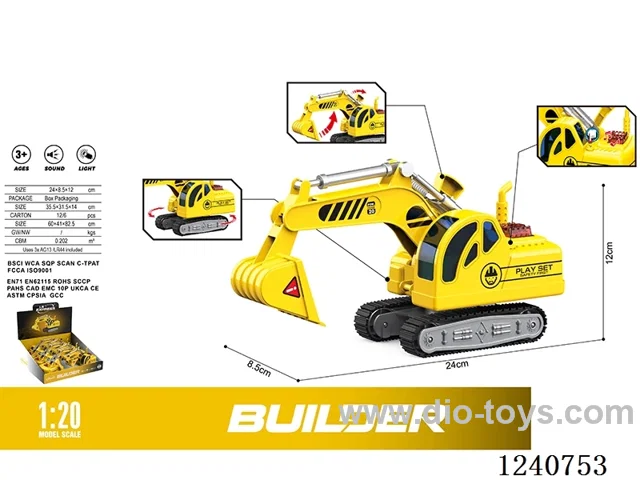 1:20 Inertia 6PCS Construction Vehicle Series W L/M included battery