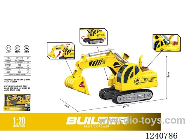 1:20 Inertial construction vehicle W L/M included battery