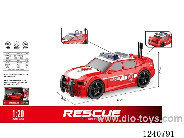 1:20 police vehicle W L/M included battery