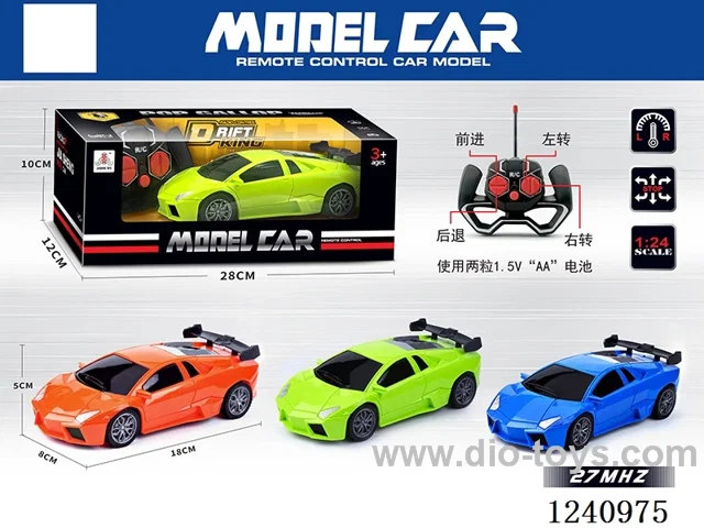 1:24 4ch rc car 3 colors not included battery