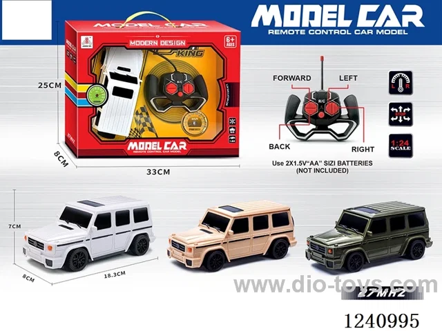1:24 4ch rc car 3 colors not included battery