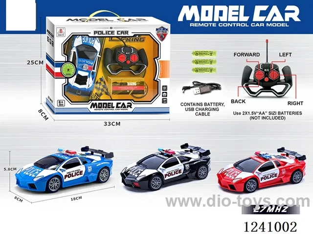 1:24 4ch rc car 3 colors included battery