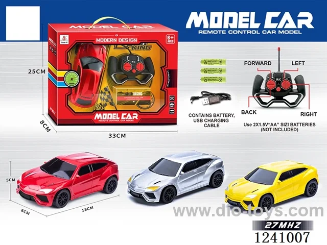 1:24 4ch rc car 3 colors included battery