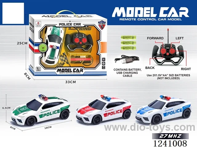 1:24 4ch rc car 3 colors included battery