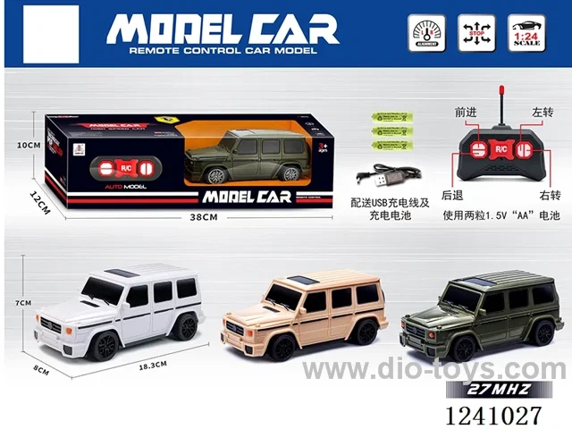 1:24 4ch rc car 3 colors included battery