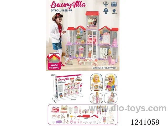 villa set with light included battery