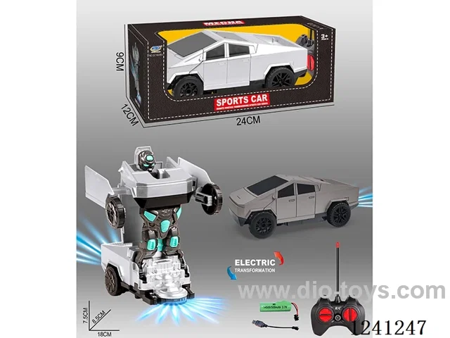 4ch RC Transformer Tesla Car 2 colors mixed included battery