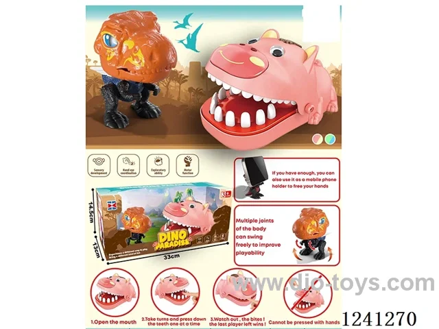 Dinosaur + Biting Toy Set