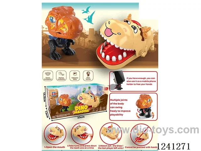 Dinosaur + Biting Toy Set