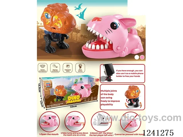 Dinosaur + Biting Toy Set