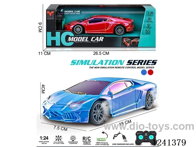 1:24 4ch rc car included battery