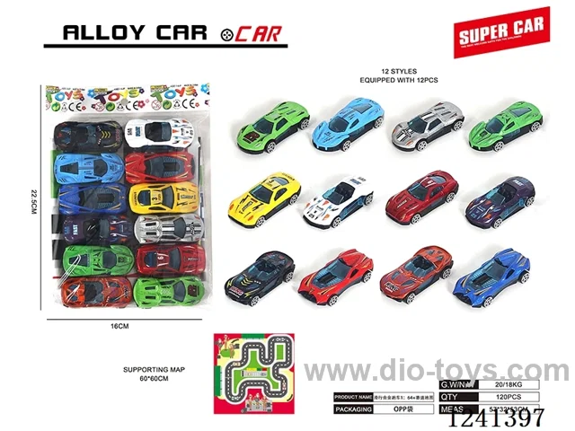 1:64 free wheel alloy car