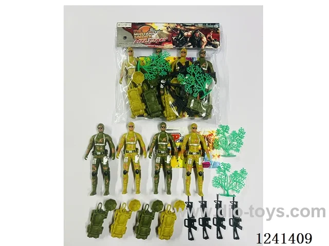 Military set - soldier*4 16CM
