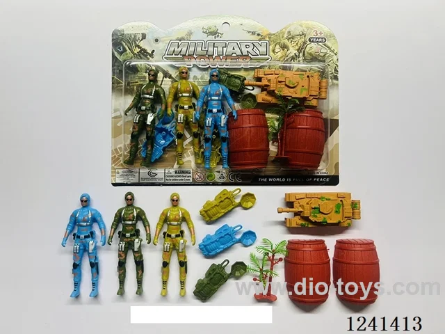 Military set - soldier*3 12CM