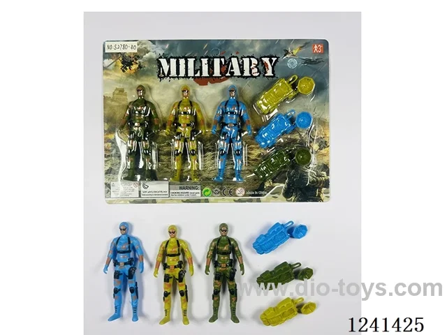 Military set - soldier*3 9CM