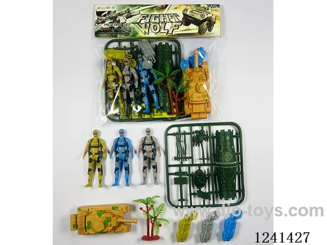 Military set - soldier*3 9CM