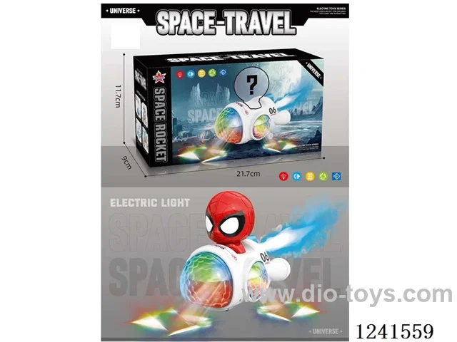 B/O Spider-Man Rocket W L/M/spray