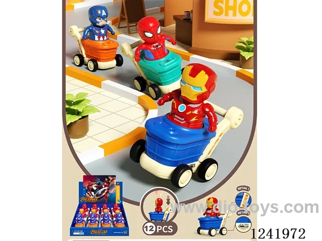 Press Spider-Man Shopping Cart 12PCS