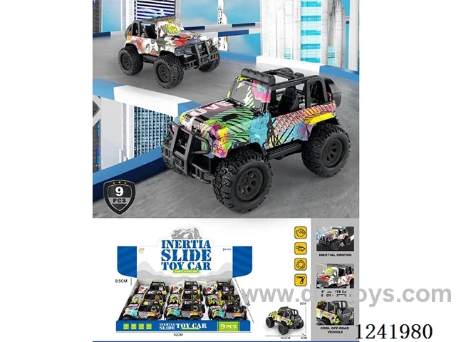 inertia jeep 3 colours mix 9PCS