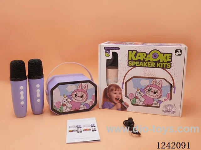 Dual Microphone with light Karaoke Set