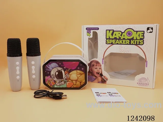 Dual Microphone with light Karaoke Set