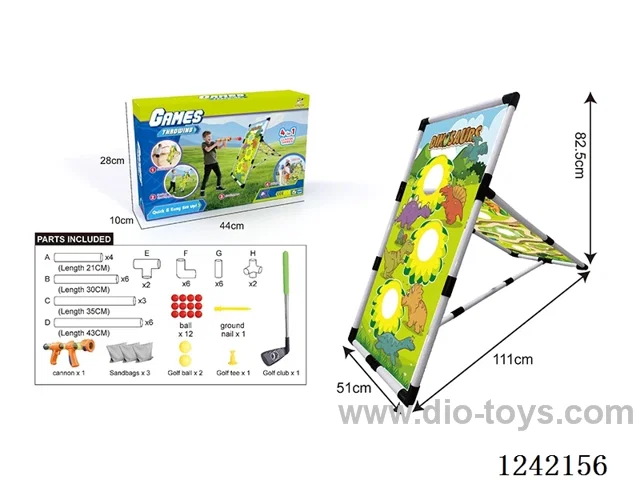 4-in-1 Reversible Shooting Golf Multi-Sport Set