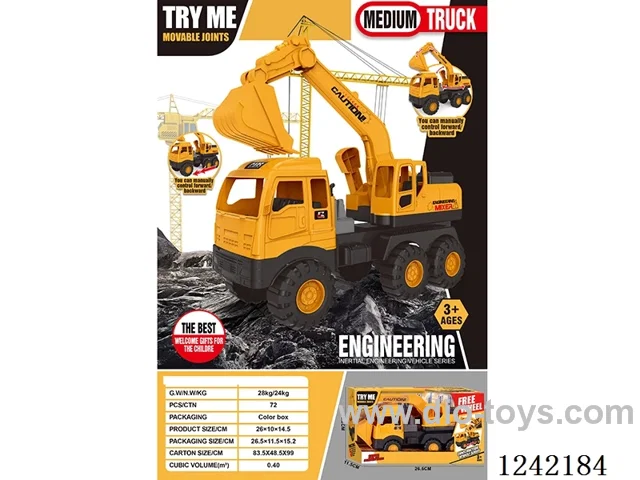 Medium six-wheel free wheel construction vehicle