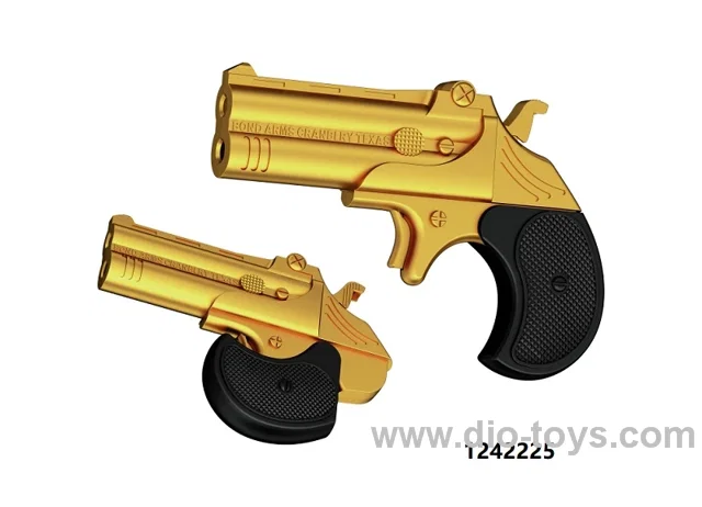 Plastic delingjie Pistol soft projectile launched safety gun in display box