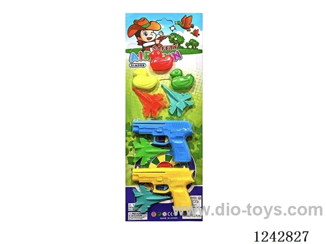 Colour catapult plane Gun (2 Guns with 4 Planes 3 Ducks )