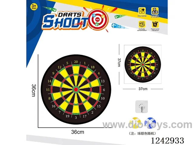 Sticky Ball Fabric Dartboard 36CM (Customizable Design)2 balls 1 Hook