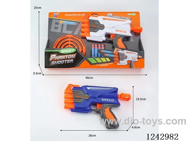 EVA soft bullet gun 2 colors mixed