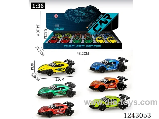 1:36 Alloy Small 12PCS Pull back car